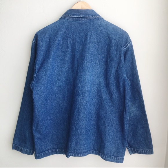 Vintage Embroidered Patchwork Denim Zip Up Jacket - Picture 2 of 5